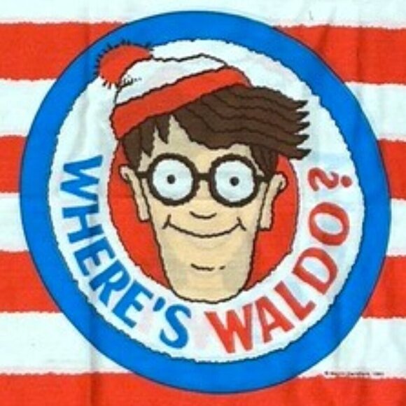 Vintage 1990 Where's Waldo? Twin Size Sheet Set 3pc Martin Mandford - Picture 3 of 10